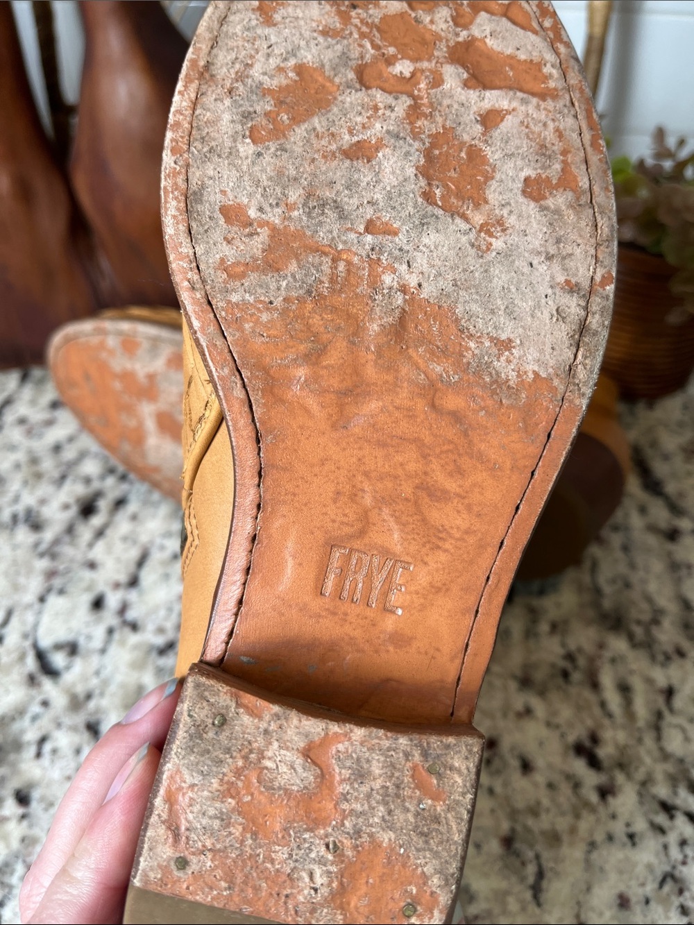 Frye Woven Leather Ankle Booties in Tan - Picture 11 of 14